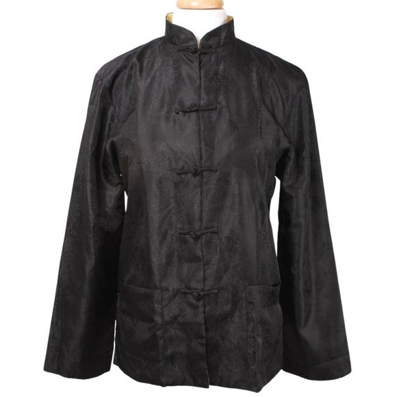 EASTERN COLLECTION Yellow & Black Asian Reversible Traditional Jacket Size XXXL - Picture 3 of 10